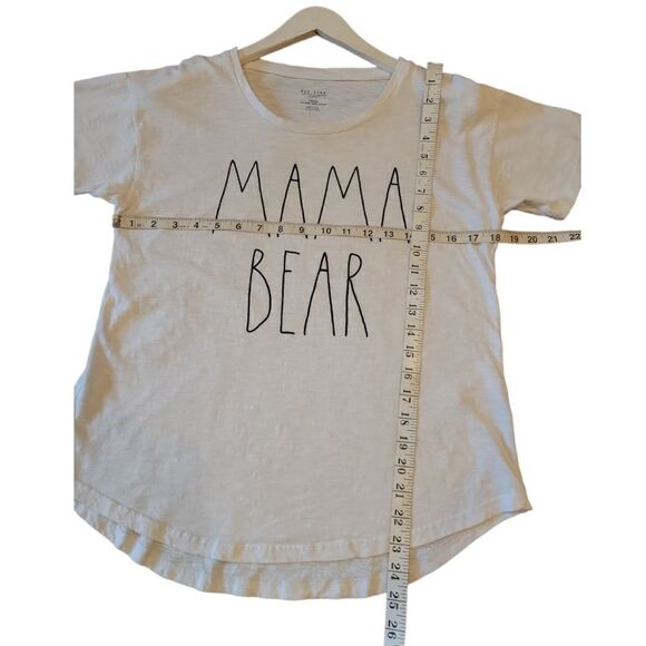 Rae Dunn Mama Bear Short Sleeve White Tee OS - Picture 6 of 9